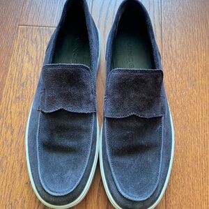 Vince Mens Sneakers Slip On Shoes Brown Suede Casual Size 7M/EUR 40